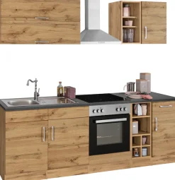 KOCHSTATION Küchenzeile »KS-Colmar« ohne E-Geräte, Breite 240 cm