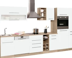 KOCHSTATION Küchenzeile »KS-Eton« ohne E-Geräte, Breite 330 cm