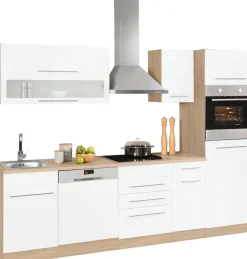 KOCHSTATION Küchenzeile »KS-Eton« mit E-Geräten, Breite 270 cm