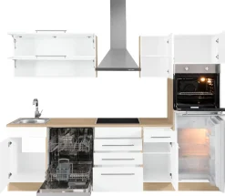 KOCHSTATION Küchenzeile »KS-Eton« mit E-Geräten, Breite 270 cm