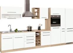KOCHSTATION Küchenzeile »KS-Eton« ohne E-Geräte, Breite 390 cm