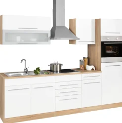 KOCHSTATION Küchenzeile »KS-Eton« mit E-Geräten, Breite 270 cm