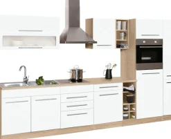 KOCHSTATION Küchenzeile »KS-Eton« mit E-Geräten, Breite 330 cm