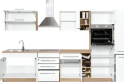 KOCHSTATION Küchenzeile »KS-Eton« mit E-Geräten, Breite 330 cm