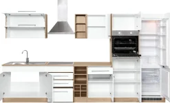 KOCHSTATION Küchenzeile »KS-Eton« mit E-Geräten, Breite 360 cm