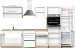 KOCHSTATION Küchenzeile »KS-Eton« mit E-Geräten, Breite 330 cm