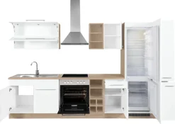KOCHSTATION Küchenzeile »KS-Eton« ohne E-Geräte, Breite 330 cm