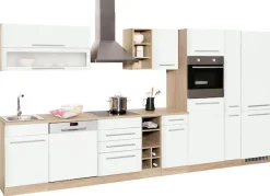 KOCHSTATION Küchenzeile »KS-Eton« ohne E-Geräte, Breite 390 cm
