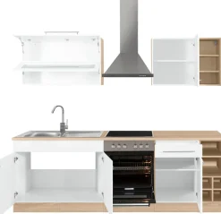 KOCHSTATION Küchenzeile »KS-Eton« ohne E-Geräte, Breite 240 cm