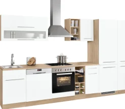 KOCHSTATION Küchenzeile »KS-Eton« ohne E-Geräte, Breite 330 cm