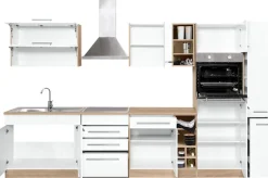 KOCHSTATION Küchenzeile »KS-Eton« ohne E-Geräte, Breite 330 cm