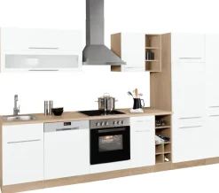 KOCHSTATION Küchenzeile »KS-Eton« ohne E-Geräte, Breite 330 cm