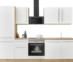 KOCHSTATION Küchenzeile »KS-Florida mit 38mm starker Arbeitsplatte« Breite 280 cm, wahlweise mit E-Geräten, Soft-Close-Funktion