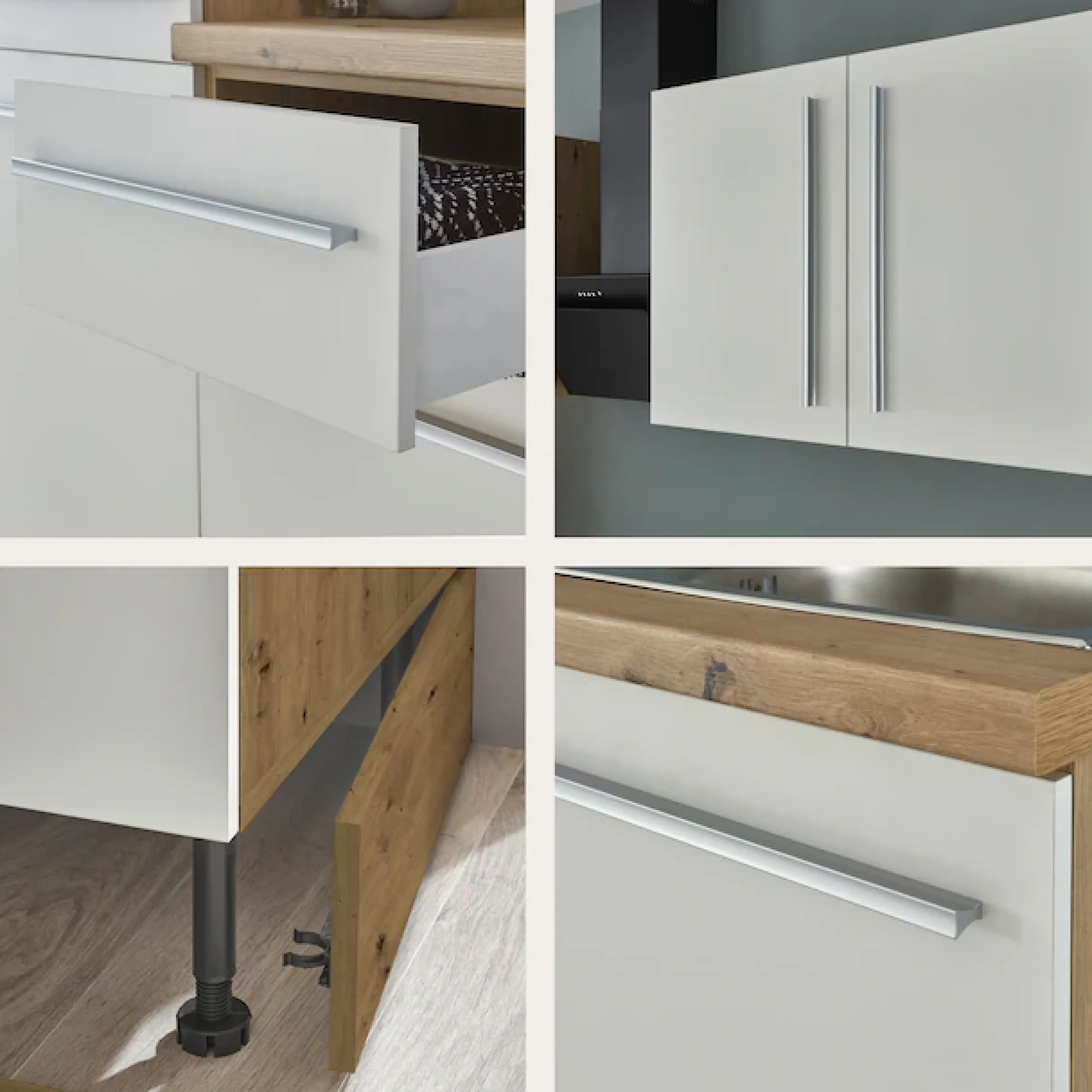 KOCHSTATION Küchenzeile »KS-Florida mit 38mm starker Arbeitsplatte« Breite 280 cm, wahlweise mit E-Geräten, Soft-Close-Funktion