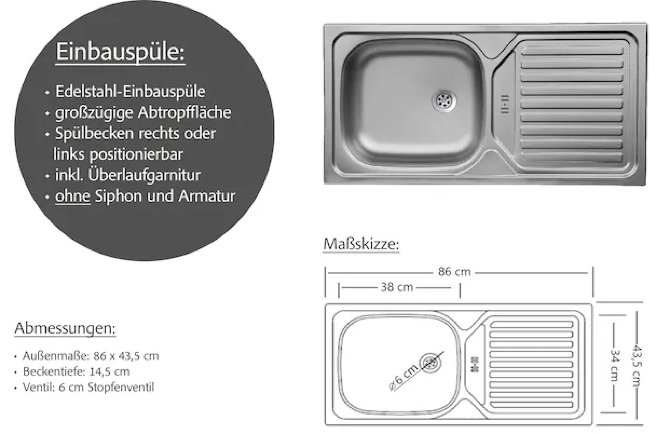 KOCHSTATION Küchenzeile »KS-Frieda Breite 220 cm« wahlweise mit E-Geräten, mit 38mm starker Arbeitsplatte