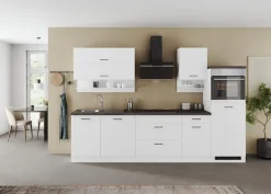 KOCHSTATION Küchenzeile »KS-Frieda Breite 300 cm« wahlweise mit E-Geräten, mit 38mm starker Arbeitsplatte