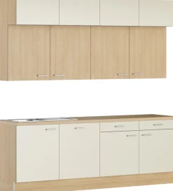 KOCHSTATION Küchenzeile »KS-Lucy« Breite 240 cm, Soft-Close, inkl. Zubehör, wahlweise mit Geschirrspüler