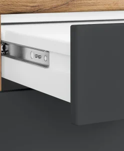 KOCHSTATION Küchenzeile »KS-Luhe« 240 cm breit, wahlweise mit oder ohne E-Geräten, gefräste MDF-Fronten