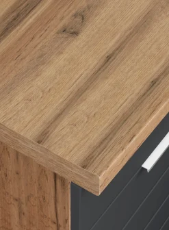 KOCHSTATION Küchenzeile »KS-Luhe« 240 cm breit, wahlweise mit oder ohne E-Geräten, gefräste MDF-Fronten