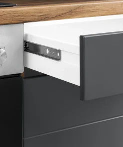 KOCHSTATION Küchenzeile »KS-Luhe« 240 cm breit, wahlweise mit oder ohne E-Geräten, gefräste MDF-Fronten