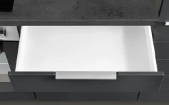 KOCHSTATION Küchenzeile »KS-Luhe« 330 cm breit, wahlweise mit oder ohne E-Geräten, gefräste MDF-Fronten