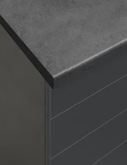 KOCHSTATION Küchenzeile »KS-Luhe« 330 cm breit, wahlweise mit oder ohne E-Geräten, gefräste MDF-Fronten