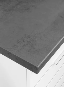 KOCHSTATION Küchenzeile »KS-Luhe« 330 cm breit, wahlweise mit oder ohne E-Geräten, gefräste MDF-Fronten