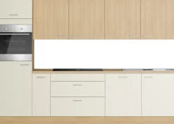 KOCHSTATION Küchenzeile »KS-Lucy wahlweise mit Induktionskochfeld mit integriertem Dunstabzug« Breite 300 cm, Soft-Close, inkl. Zubehör, wahlweise mit E-Geräten