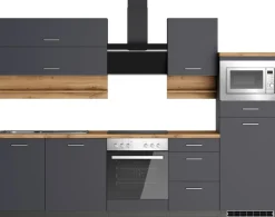 KOCHSTATION Küchenzeile »KS-Milan« 280 cm breit, robuste Metallauszüge, viel Stauraum