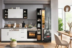 KOCHSTATION Küchenzeile »KS-Paris – Küchen mit einzigartigen Fotomotiven auf den Fronten« Breite 310 cm, wahlweise mit E-Geräten, mit Motivdruck