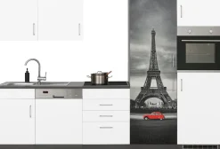 KOCHSTATION Küchenzeile »KS-Paris – Küchen mit einzigartigen Fotomotiven auf den Fronten« Breite 290 cm, wahlweise mit E-Geräten und Induktion