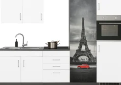 KOCHSTATION Küchenzeile »KS-Paris – Küchen mit einzigartigen Fotomotiven auf den Fronten« Breite 280 cm, wahlweise mit E-Geräten und Induktion