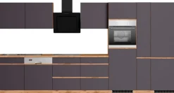 KOCHSTATION Küchenzeile »KS-Riesa« Stellbreite 390 cm, wahlweise mit Induktionskochfeld