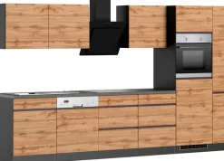 KOCHSTATION Küchenzeile »KS-Riesa« Stellbreite 330 cm, ohne E-Geräte