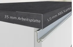 KOCHSTATION Küchenzeile »KS-Sole« Breite 256 cm, mit Regalen und Fächern, ohne E-Geräte