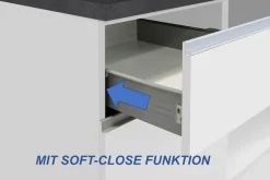 KOCHSTATION Küchenzeile »KS-Sole« Breite 256 cm, mit Regalen und Fächern, ohne E-Geräte