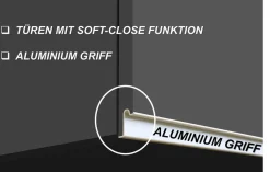 KOCHSTATION Küchenzeile »KS-Sole« Breite 256 cm, mit Regalen und Fächern, ohne E-Geräte