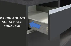 KOCHSTATION Küchenzeile »KS-Sole« Breite 256 cm, mit Regalen und Fächern, ohne E-Geräte