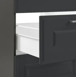 KOCHSTATION Küchenzeile »KS-Stockholm – Küche mit hochwertiger und detailreicher Landhausfront« Breite 360 cm, wahlweise mit E-Geräten,mit MDF-Fronten