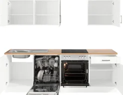 KOCHSTATION Küchenzeile »KS-Tinnum« ohne E-Geräte, Breite 240 cm