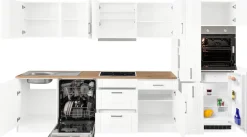 KOCHSTATION Küchenzeile »KS-Tinnum« mit E-Geräten, Breite 330 cm