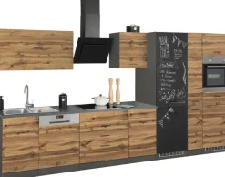 KOCHSTATION Küchenzeile »KS-Trier« mit E-Geräten, Breite 390 cm