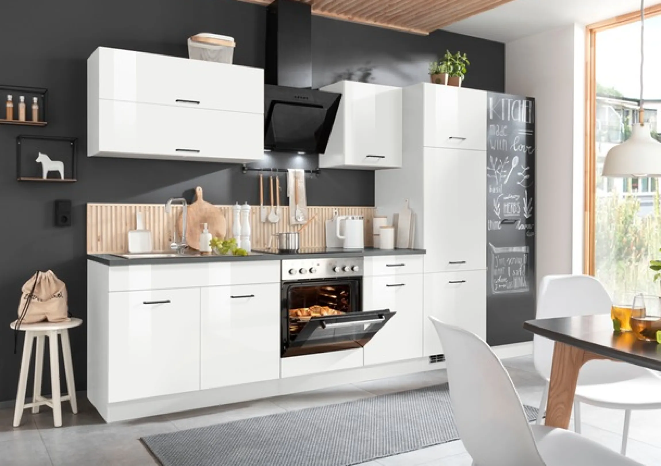KOCHSTATION Küchenzeile »KS-Trier« ohne E-Geräte, Breite 320 cm