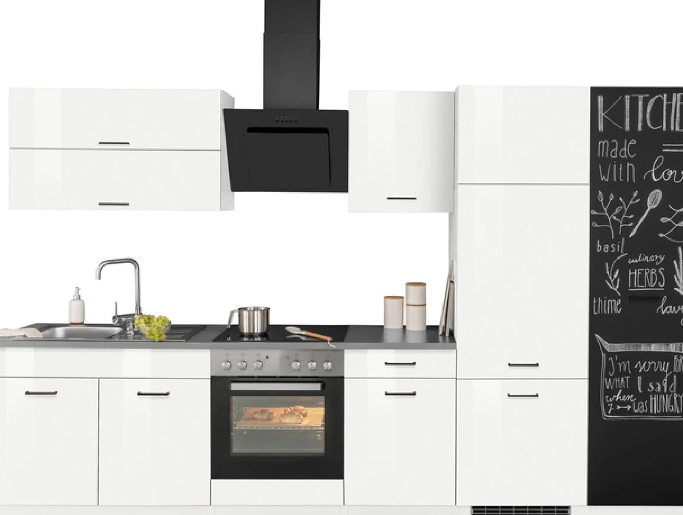 KOCHSTATION Küchenzeile »KS-Trier« ohne E-Geräte, Breite 320 cm