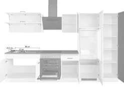 KOCHSTATION Küchenzeile »KS-Trier« ohne E-Geräte, Breite 320 cm
