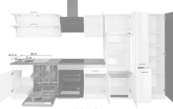 KOCHSTATION Küchenzeile »KS-Trier« ohne E-Geräte, Breite 360 cm
