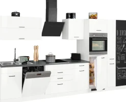 KOCHSTATION Küchenzeile »KS-Trier« mit E-Geräten, Breite 380 cm
