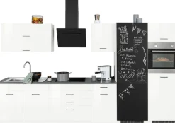 KOCHSTATION Küchenzeile »KS-Trier« mit E-Geräten, Breite 350 cm