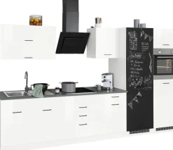 KOCHSTATION Küchenzeile »KS-Trier« mit E-Geräten, Breite 350 cm