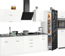 KOCHSTATION Küchenzeile »KS-Trier« mit E-Geräten, Breite 350 cm